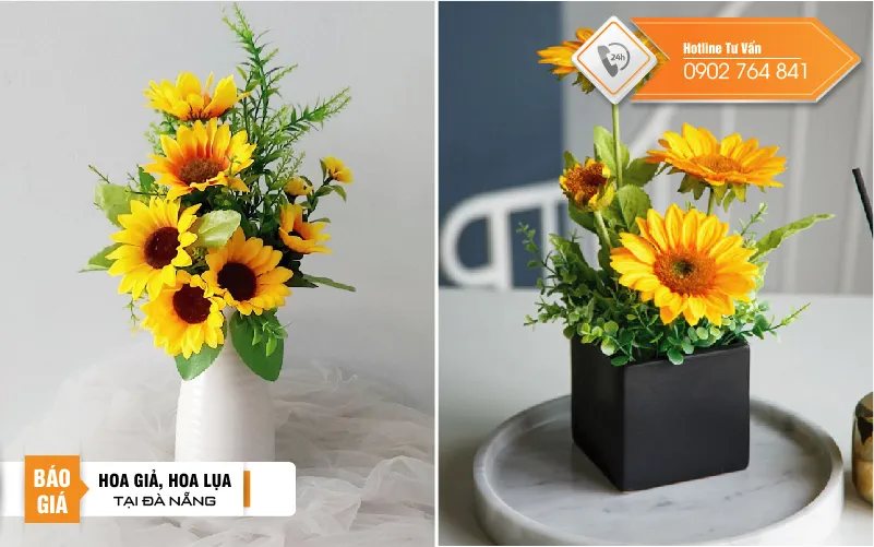 hoa hướng dương giả tại đà nẵng