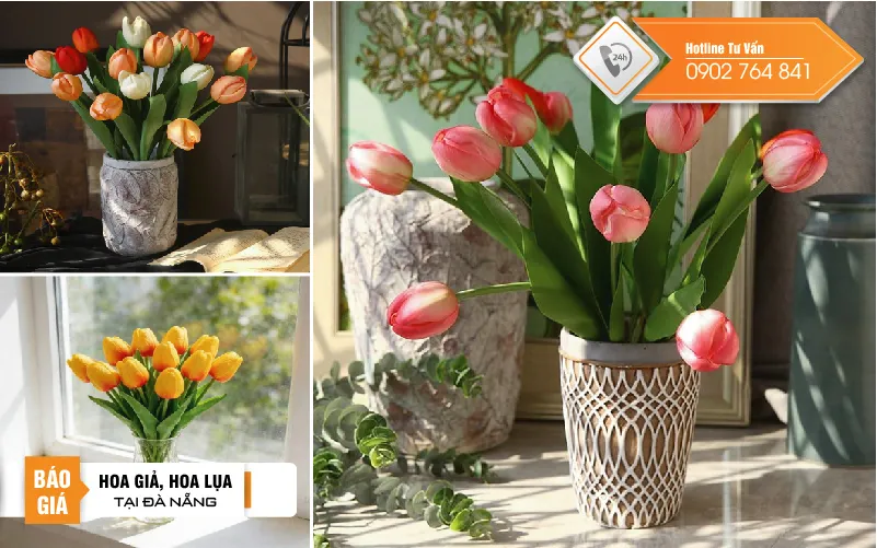 hoa tulip giả tại đà nẵng