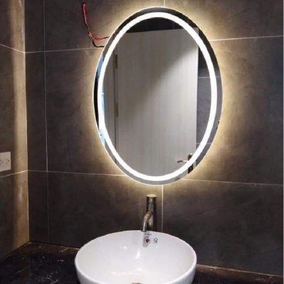 Gương lavarbo đèn led hình oval