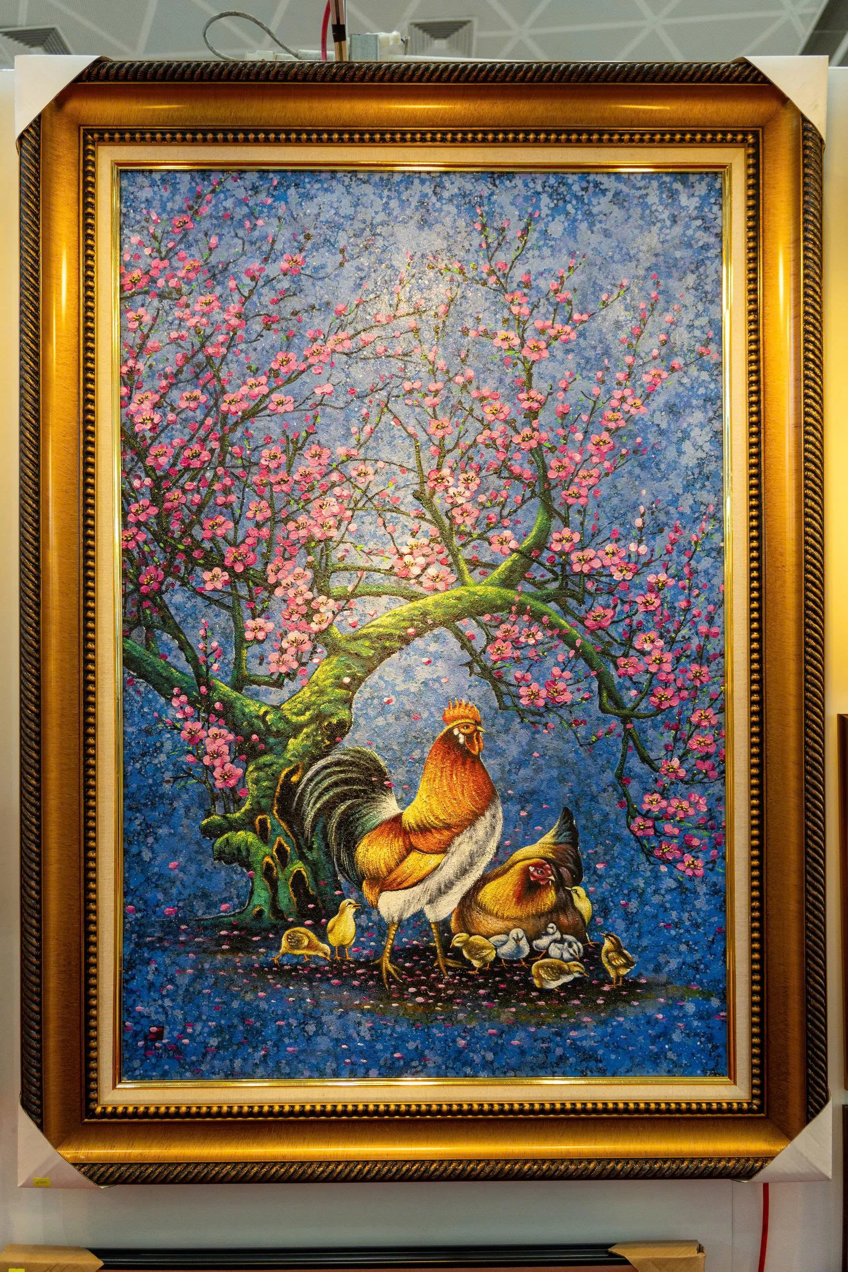 tranh sơn dầu sum họp