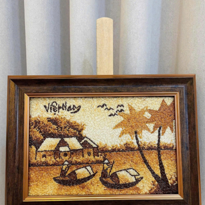 Tranh gạo nghệ thuật mẫu 8