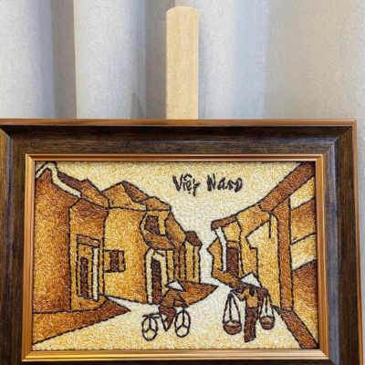 Tranh gạo nghệ thuật mẫu 3